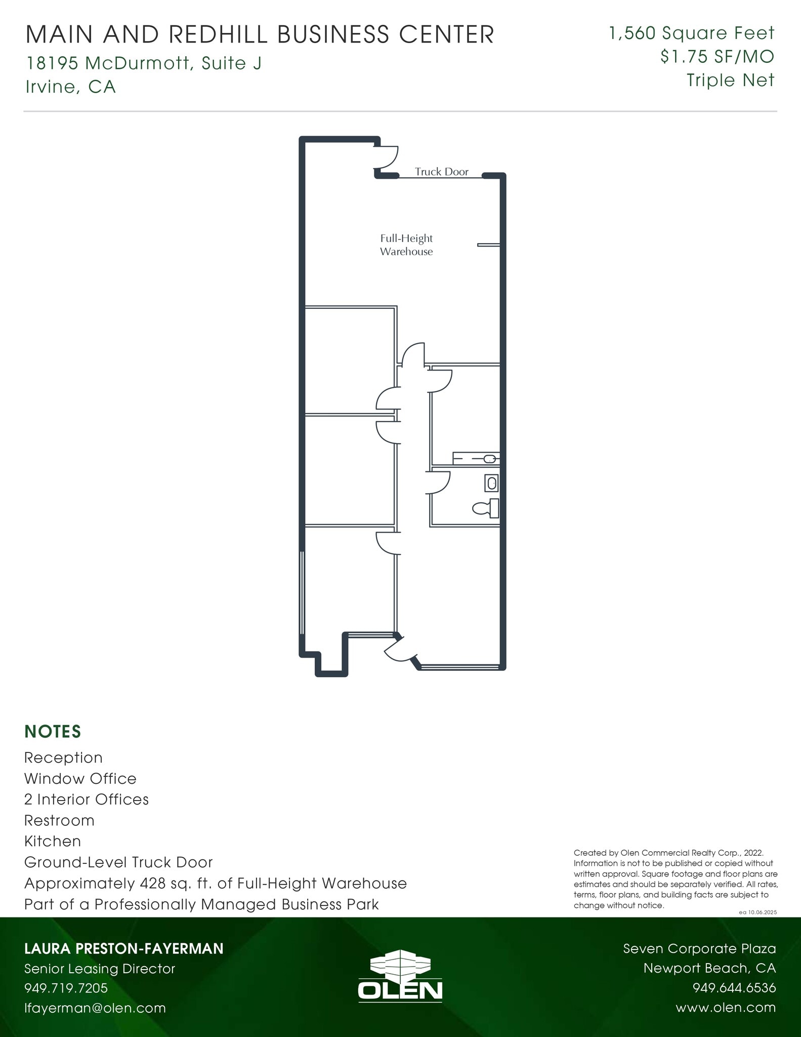 1200 Main St, Irvine, CA for lease Floor Plan- Image 1 of 1
