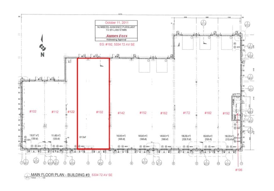 5334 72nd Ave SE, Calgary, AB for lease Floor Plan- Image 1 of 1