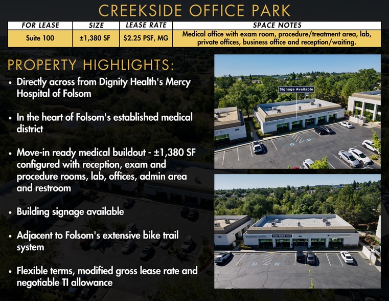 1621 Creekside Dr, Folsom, CA for lease - Building Photo - Image 3 of 10