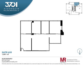 3701 Algonquin Rd, Rolling Meadows, IL à louer Plan d’étage- Image 1 de 8