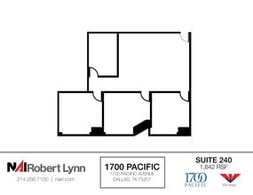 1700 Pacific Ave, Dallas, TX à louer Plan d’étage- Image 1 de 1