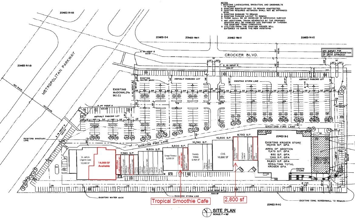 25990-26300 Crocker Blvd, Harrison Township, MI à louer Plan de site- Image 1 de 1