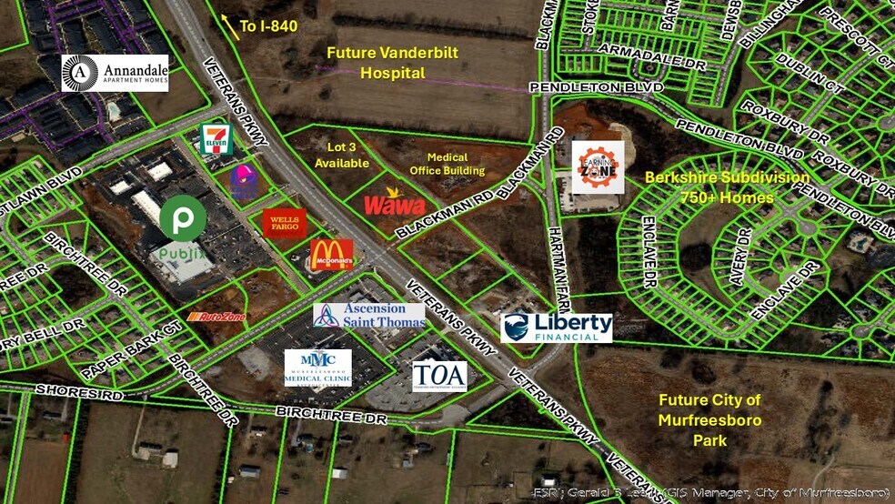 Veterans Pkwy, Murfreesboro, TN à vendre - Photo principale - Image 1 de 1