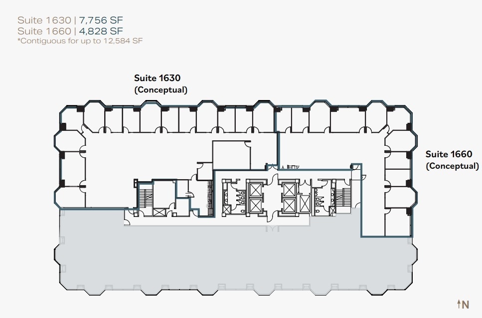 550 W C St, San Diego, CA for lease Floor Plan- Image 1 of 1