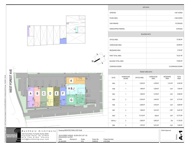100 W Forest Ave, Englewood, NJ for lease - Site Plan - Image 3 of 6