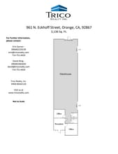955-969 N Eckhoff St, Orange, CA à louer Plan d’étage- Image 1 de 1