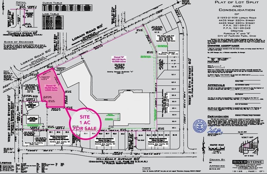 21991 Lorain Rd, Fairview Park, OH à vendre - Plan cadastral - Image 2 de 5