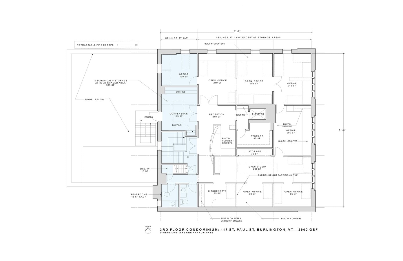 117 Saint Paul St, Burlington, VT 05401 - Unit 1 - - Floor Plan - Image 1 of 11