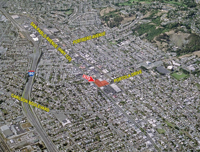 10730-10794 San Pablo Ave, El Cerrito, CA for lease - Aerial - Image 2 of 10