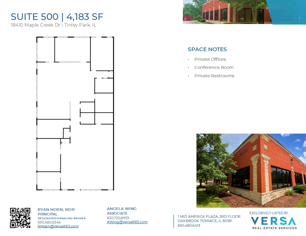 18401 Maple Creek Dr, Tinley Park, IL for lease Floor Plan- Image 1 of 1
