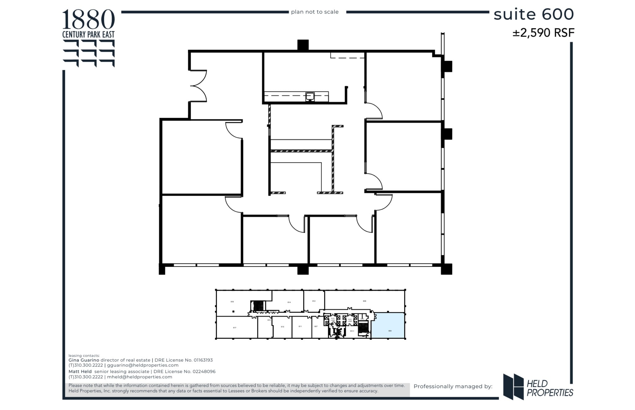 1880 Century Park E, Los Angeles, CA for lease Site Plan- Image 1 of 2