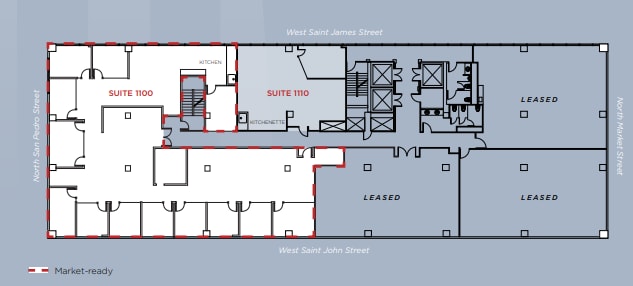 111 W Saint John St, San Jose, CA for lease Floor Plan- Image 1 of 1