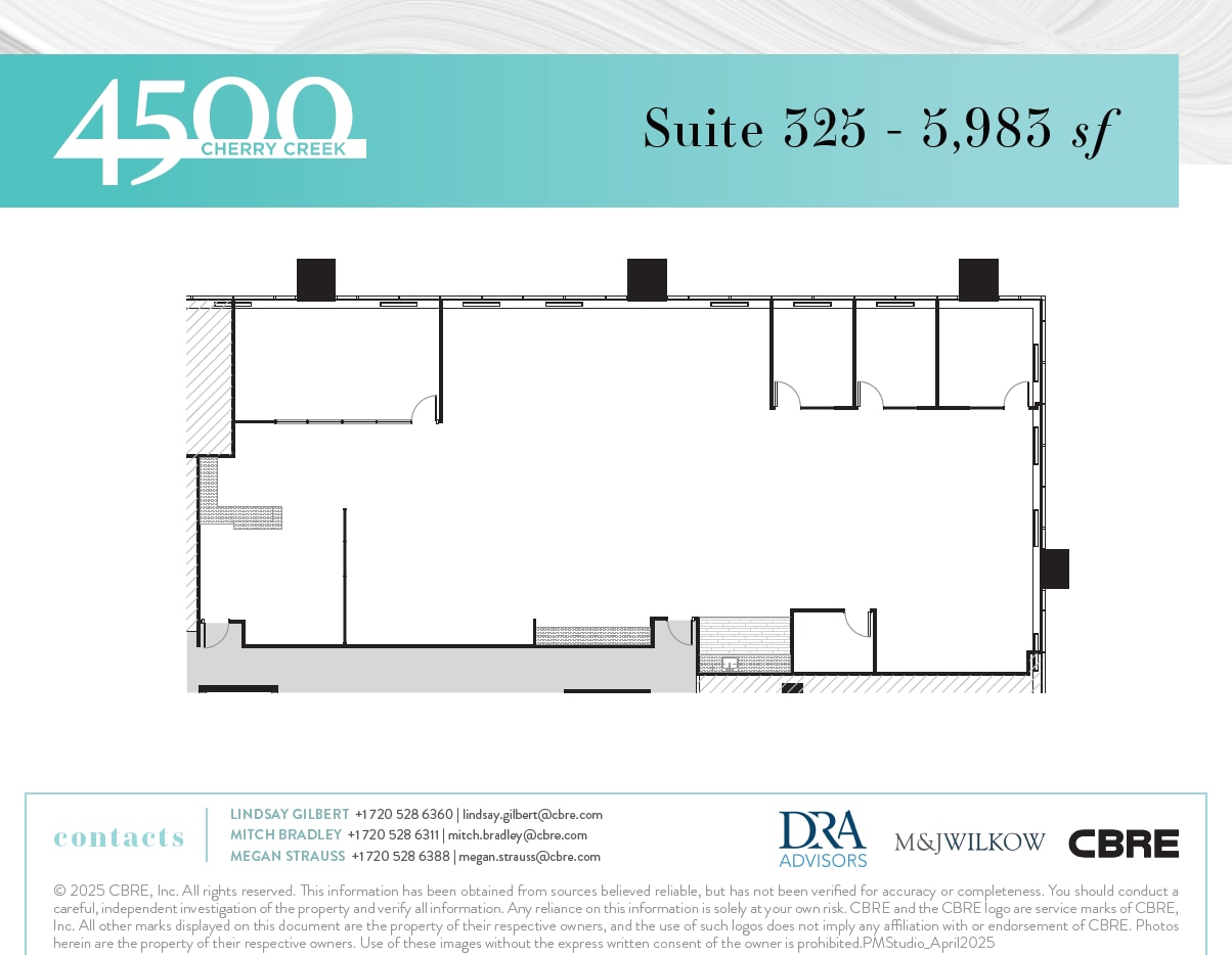 4500 S Cherry Creek Dr, Denver, CO for lease Floor Plan- Image 1 of 1