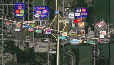 373 N Willowbrook Rd, Coldwater, MI - Aerial  map view