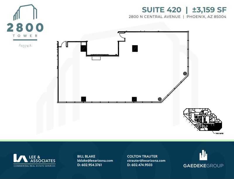 2800 N Central Ave, Phoenix, AZ for lease Floor Plan- Image 1 of 1