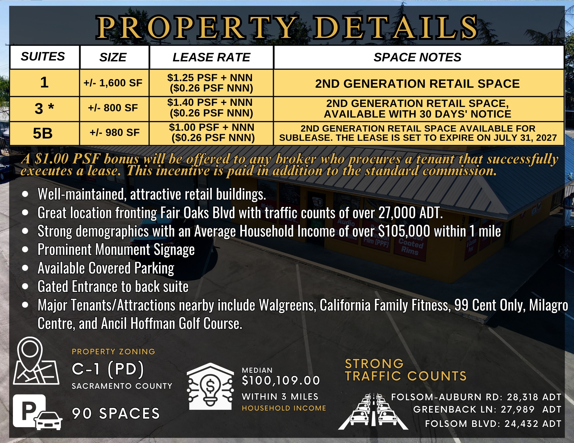 5925 Fair Oaks Blvd, Carmichael, CA for lease Interior Photo- Image 1 of 3