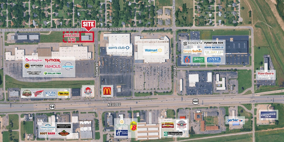 515 S Dugan Rd, Wichita, KS à vendre - Aérien - Image 3 de 4