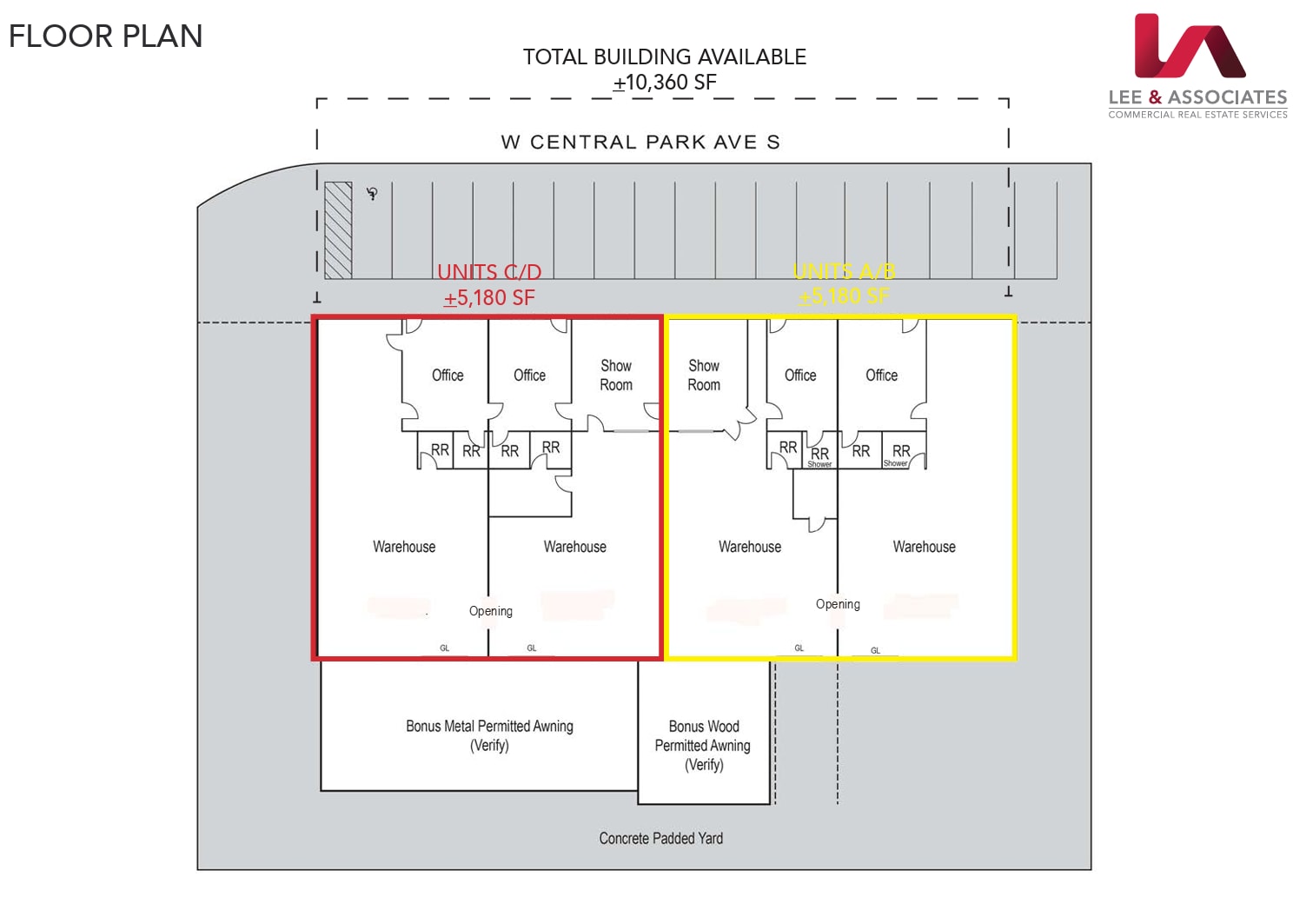 1428 W South Central Park Ave, Anaheim, CA for lease Floor Plan- Image 1 of 1