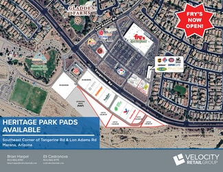 Plus de détails pour SEC Tangerine Farms Rd & Lon Adams Rd, Marana, AZ - Terrain à vendre