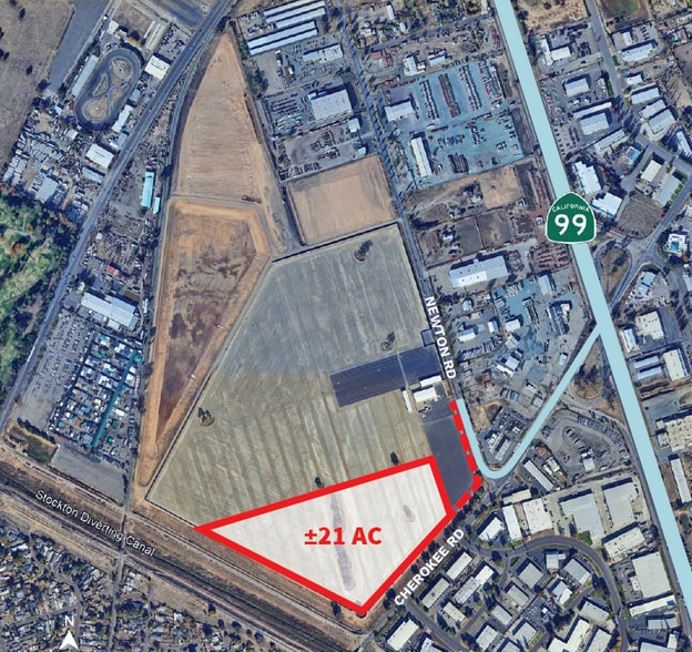 3235 N Newton Rd, Stockton, CA for lease - Aerial - Image 1 of 1