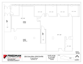 300 Galleria Officentre, Southfield, MI for lease Floor Plan- Image 1 of 2