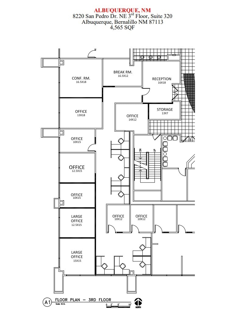 8220 San Pedro NE, Albuquerque, NM for lease Floor Plan- Image 1 of 1