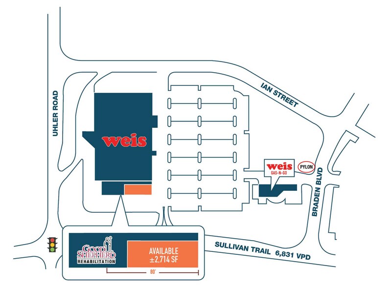 3825 Sullivan Trl, Easton, PA for lease - Site Plan - Image 2 of 2
