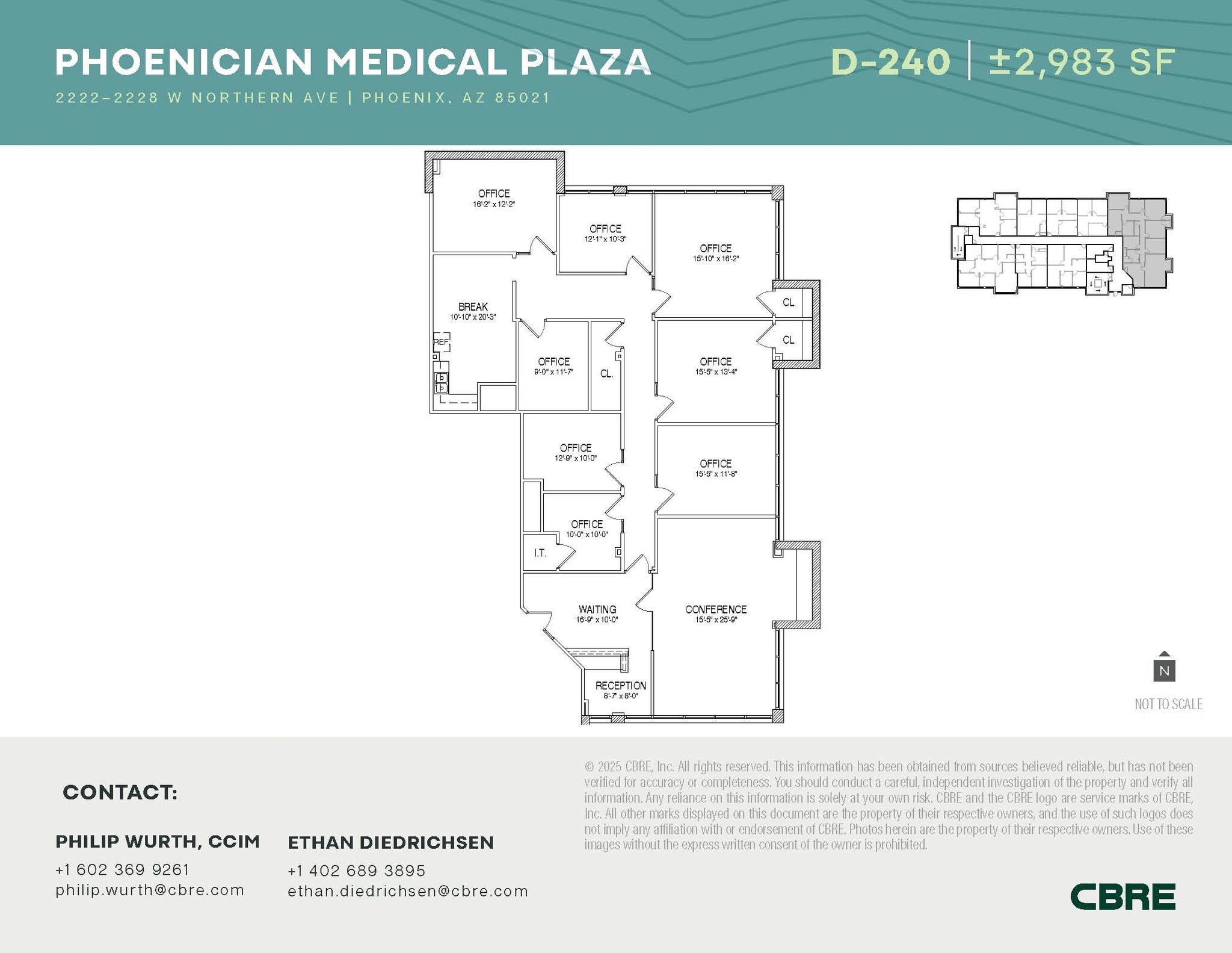 2222-2228 W Northern Ave, Phoenix, AZ for lease Floor Plan- Image 1 of 1