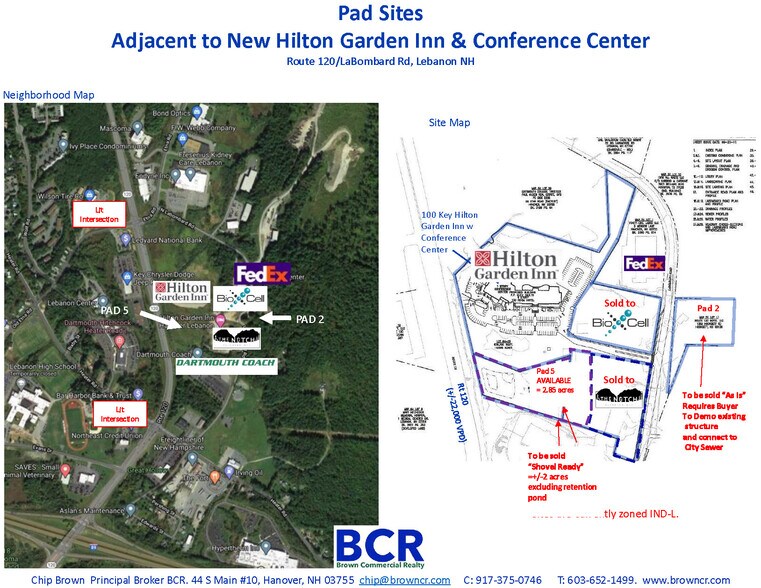 Route 120/LaBombard Rd, Lebanon, NH à vendre - Plan de site - Image 3 de 6