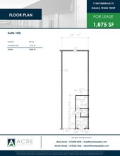 11345 Emerald St, Dallas, TX for lease Floor Plan- Image 1 of 1
