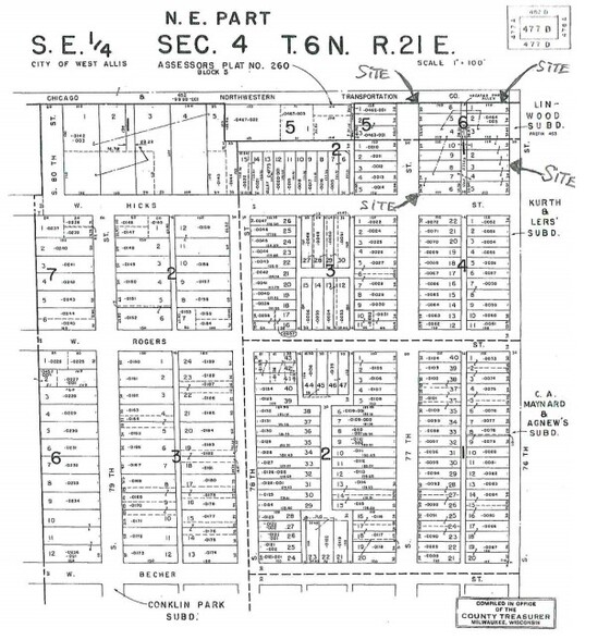 1900 S 76TH St, West Allis, WI à vendre - Plan cadastral - Image 2 de 2