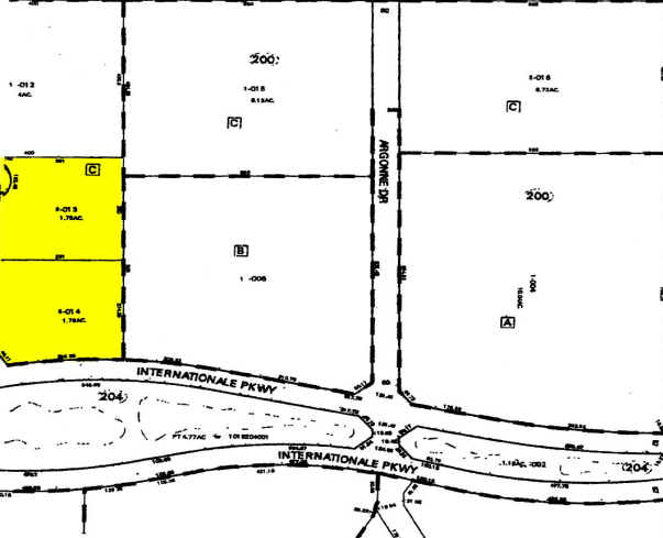 1340 Internationale Pky, Woodridge, IL for lease - Plat Map - Image 3 of 6