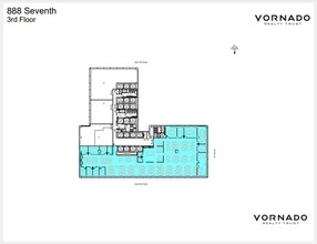 888 7th Ave, New York, NY à louer Plan d’étage- Image 1 de 1