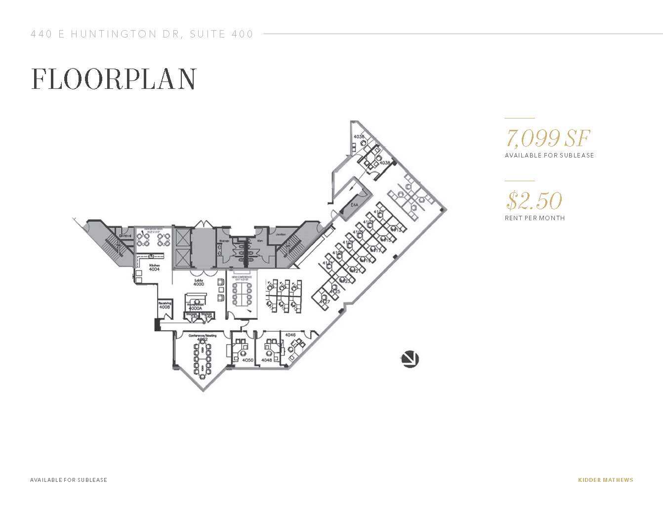 440 E Huntington Dr, Arcadia, CA for lease Floor Plan- Image 1 of 9