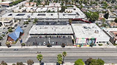 16909-16933 Devonshire St, Granada Hills, CA - AERIAL  map view