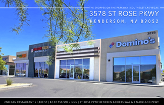 Plus de détails pour 3578 St Rose Pkwy, Henderson, NV - Vente au détail à louer