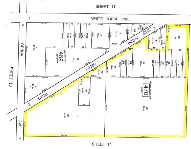 Route 30 and Jimmie Leeds Rd, Pomona, NJ à vendre - Plan cadastral - Image 2 de 3