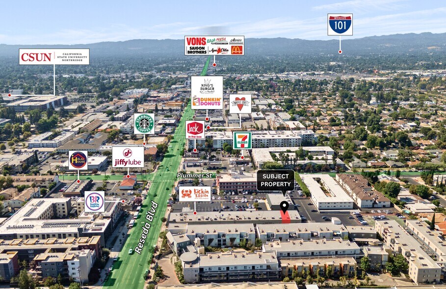 9545 Reseda Blvd, Northridge, CA à louer - Photo du bâtiment - Image 2 de 2