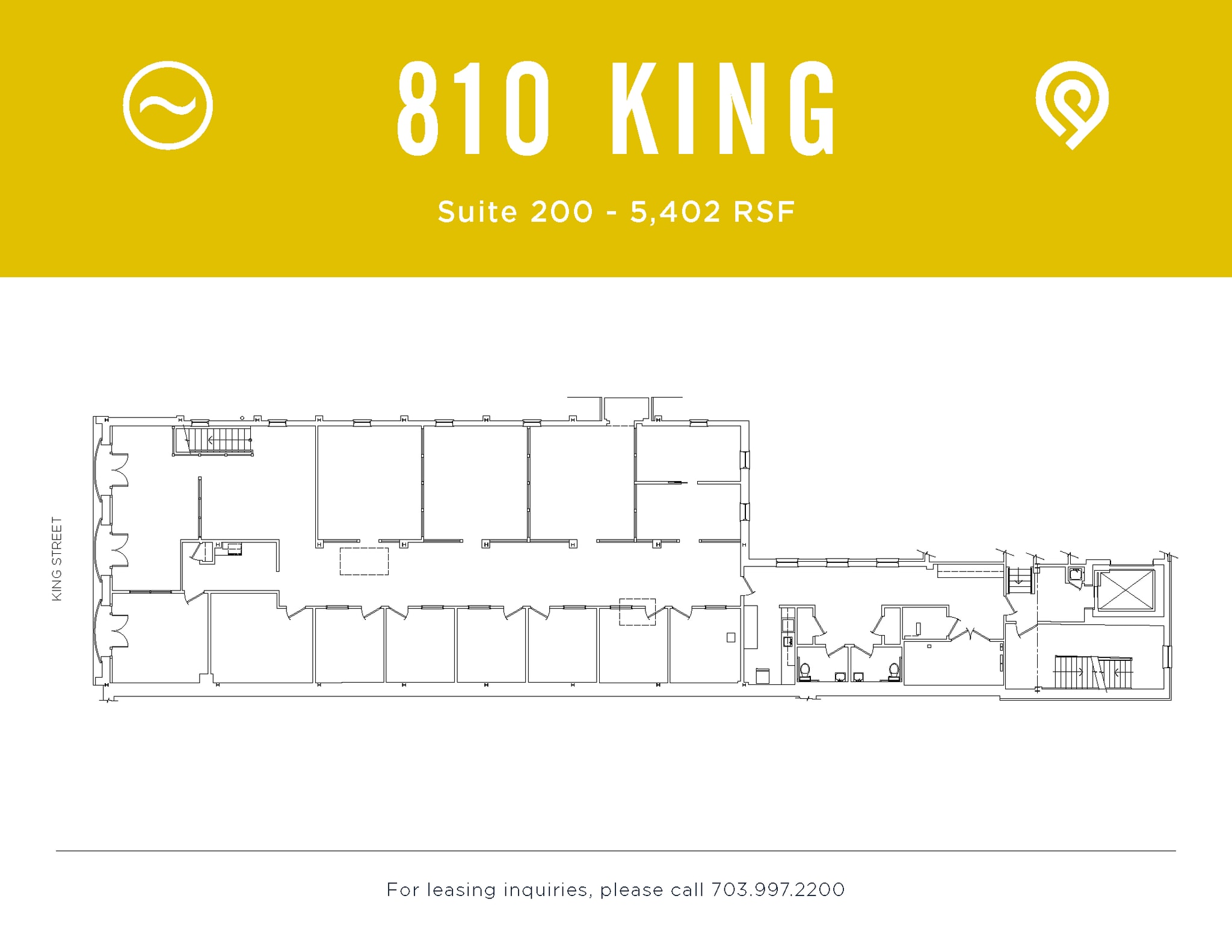 810 King St, Alexandria, VA à louer Plan d’étage- Image 1 de 1