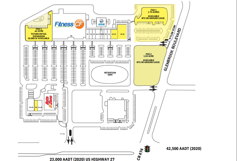 1714 US Highway 27, Clermont, FL à louer - Plan de site - Image 2 de 3