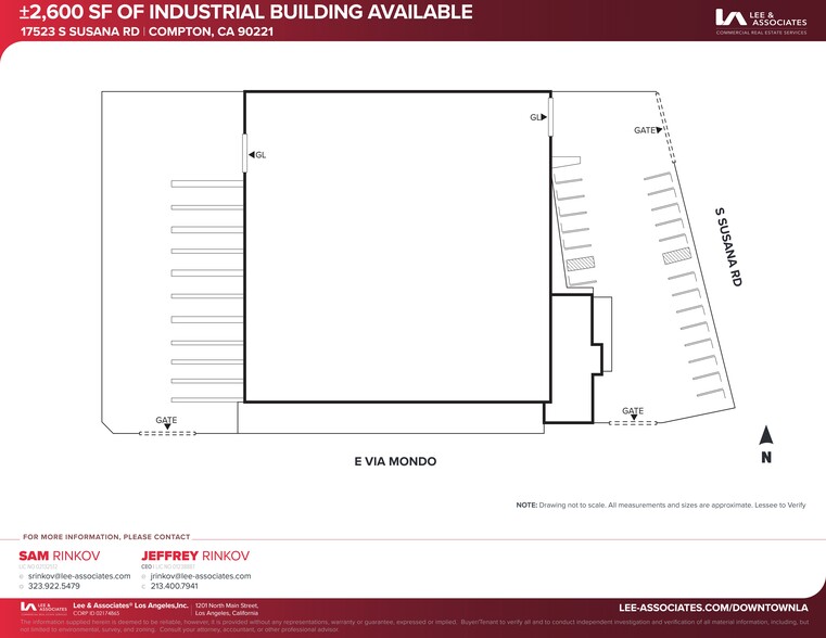 17523 S Susana Rd, Rancho Dominguez, CA à louer - Plan de site - Image 2 de 5