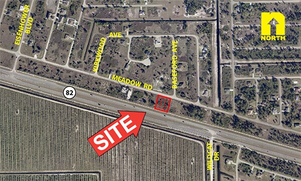 3376-3380 Meadow Rd, Lehigh Acres, FL à vendre Aérien- Image 1 de 2