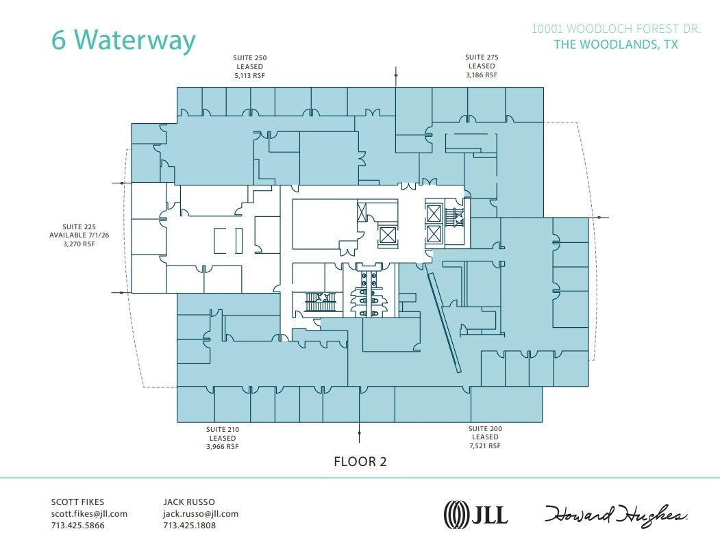10001 Woodloch Forest Dr, The Woodlands, TX for lease Floor Plan- Image 1 of 1