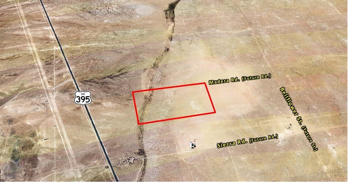 Near Madera Rd & Bellflower St, Adelanto, CA for sale Aerial- Image 1 of 4