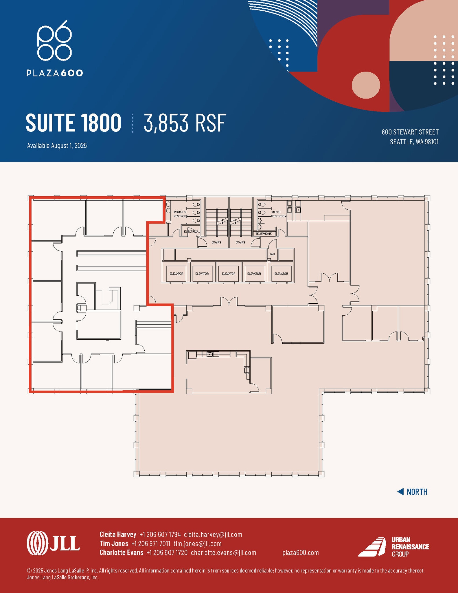 600 Stewart St, Seattle, WA for lease Floor Plan- Image 1 of 2