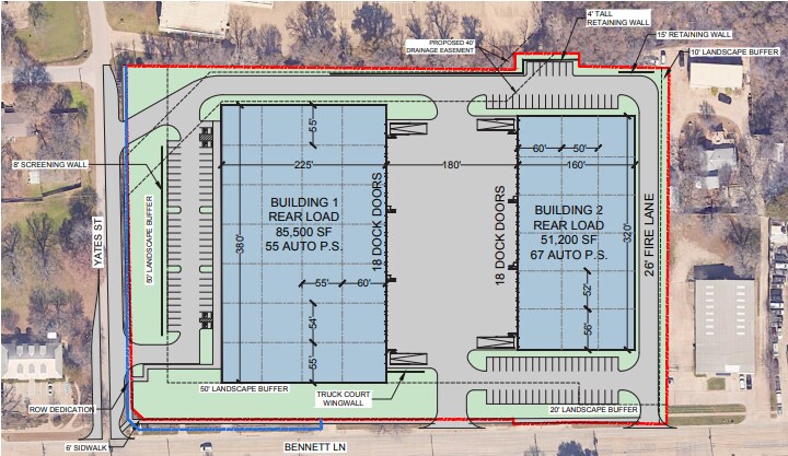 421 Bennett Ln, Lewisville, TX à vendre - Plan de site - Image 3 de 3