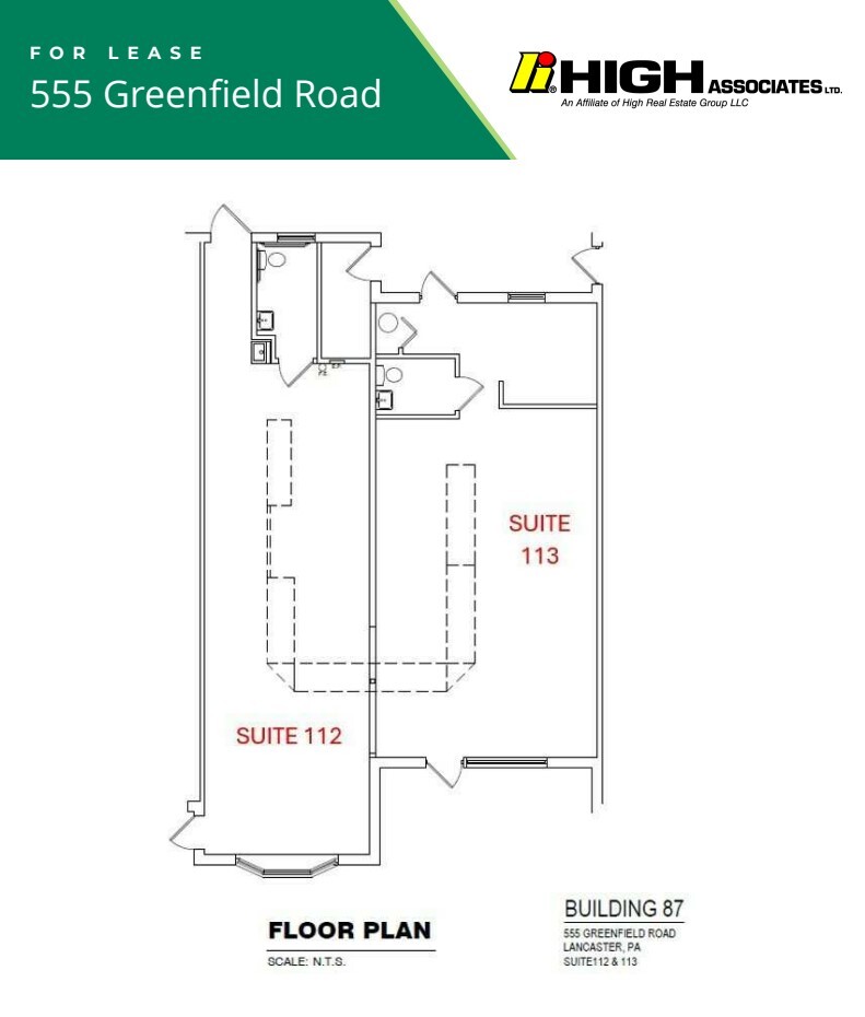 555 Greenfield Rd, Lancaster, PA à louer Plan d  tage- Image 1 de 1