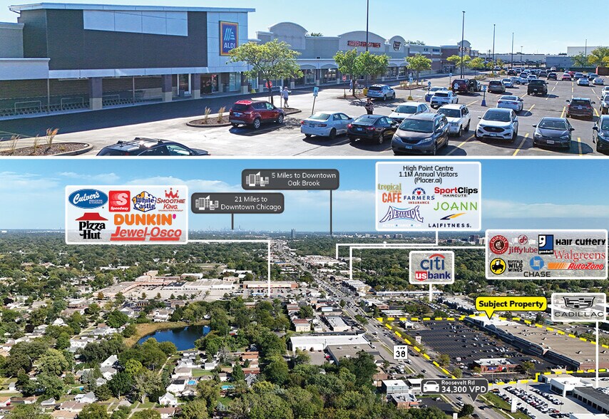 201-275 W Roosevelt Rd, Lombard, IL à vendre - Photo du bâtiment - Image 3 de 12