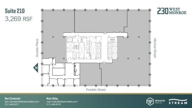 230 W Monroe St, Chicago, IL à louer Plan d’étage- Image 1 de 1