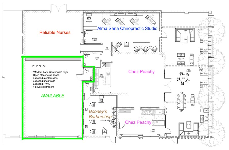 151 E 6th St, Tucson, AZ à louer - Plan d’étage - Image 2 de 4